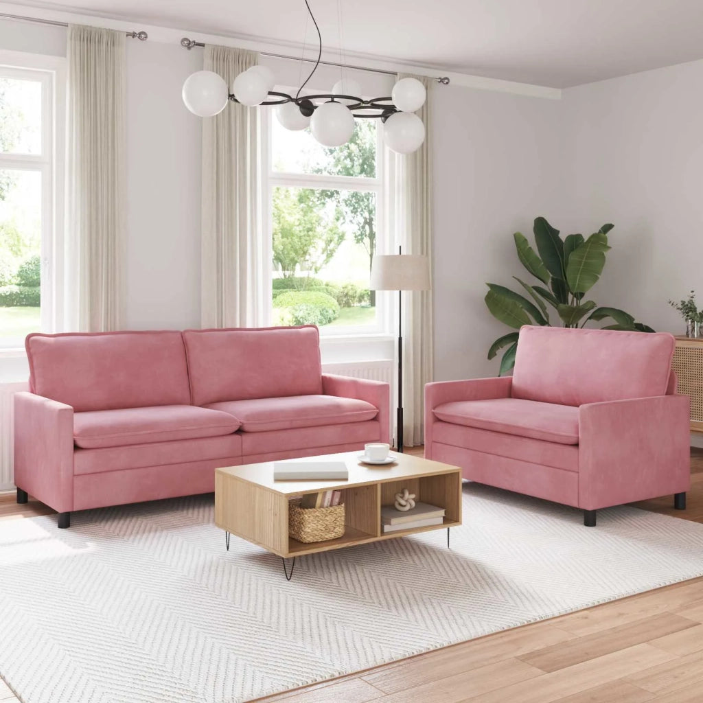 Set di divani 2 pcs Rosa Velluto
