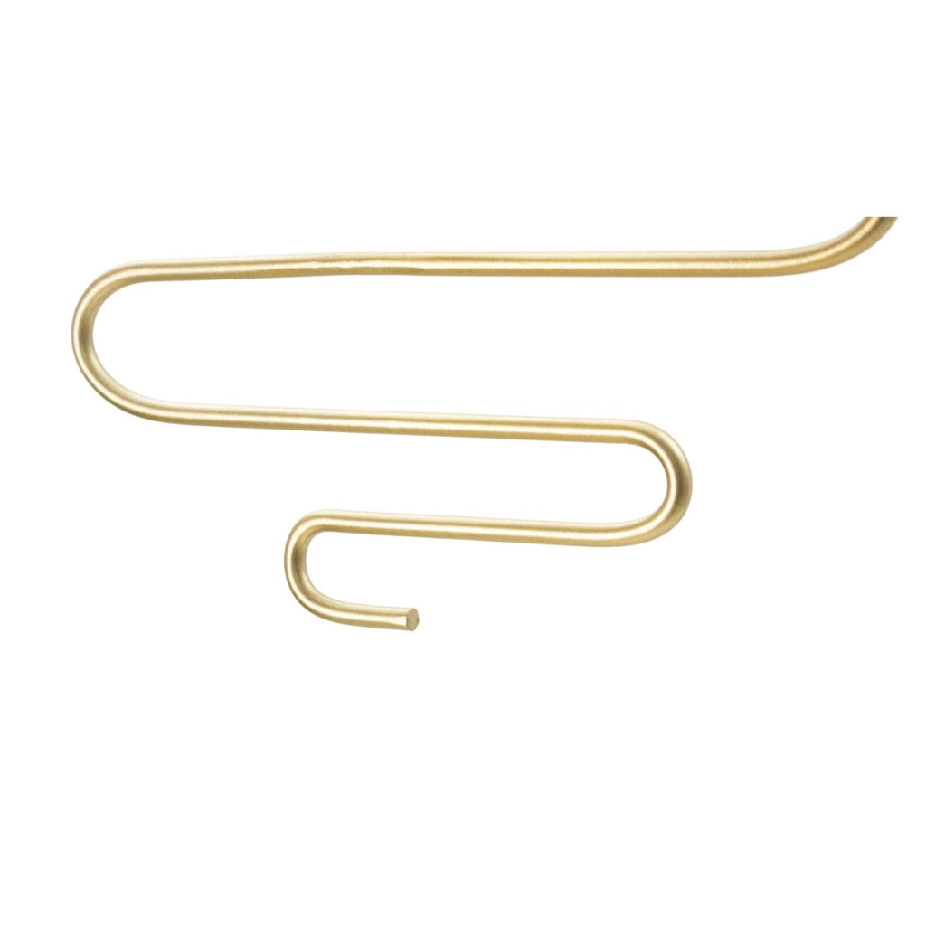Set 2 portacandele da muro Alid in ferro dorato CM 33x10x34 (vetro non incluso)