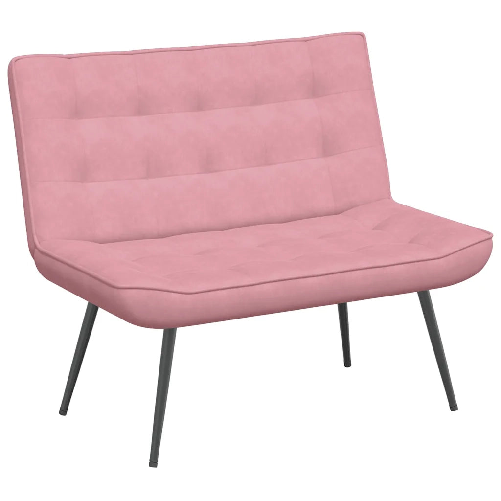 Panca Rosa 110x74x84 cm in Velluto CFW2778943