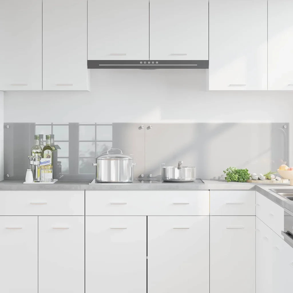 Schienale da cucina 2 pcs Grigio chiaro 100 x 40 cm 3415455