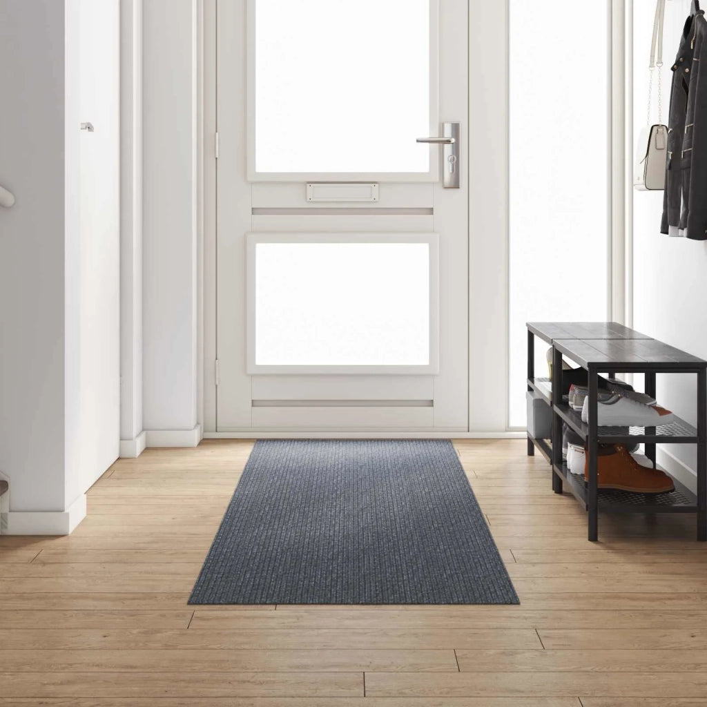 Runner in Moquette Grigio 80 x 300 cm Tessuto