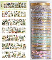 Nastro Adesivo Decorativo - 20 Pezzi Sticker Multifunzionale Nastro Sticker per Piante Accessori per Fai da Te
