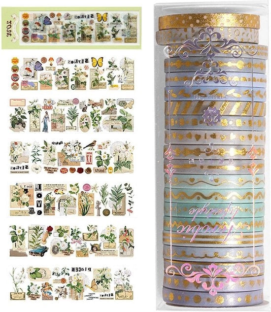 Nastro Adesivo Decorativo - 20 Pezzi Sticker Multifunzionale Nastro Sticker per Piante Accessori per Fai da Te