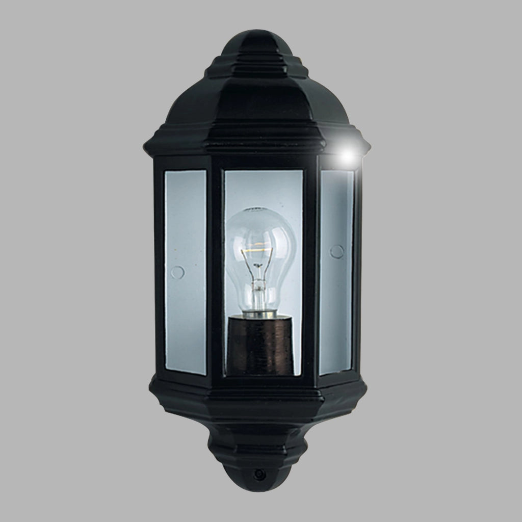 Applique Vintage-Decò Maine Alluminio Nero 1 Luce E27