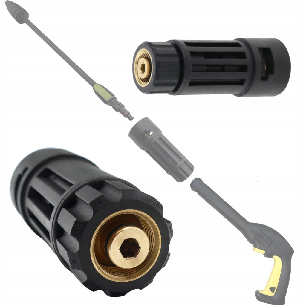 Adattatore per Idropulitrice compatibile con Kärcher M22 a K Bayonet – Pressione Max 160 BAR, Temperatura Max 60°C