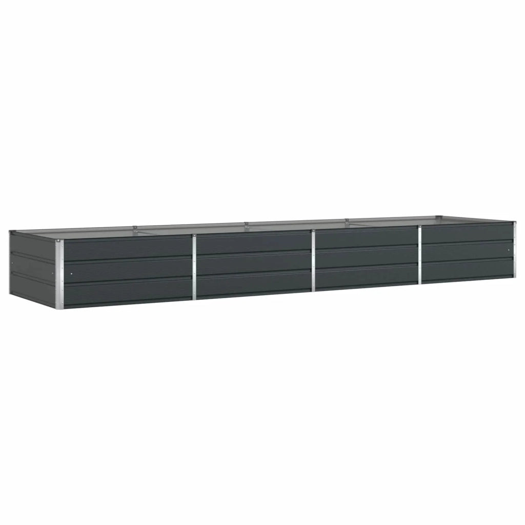 Fioriera Antracite 385 x 100 x 45 cm Acciaio zincato 42018223