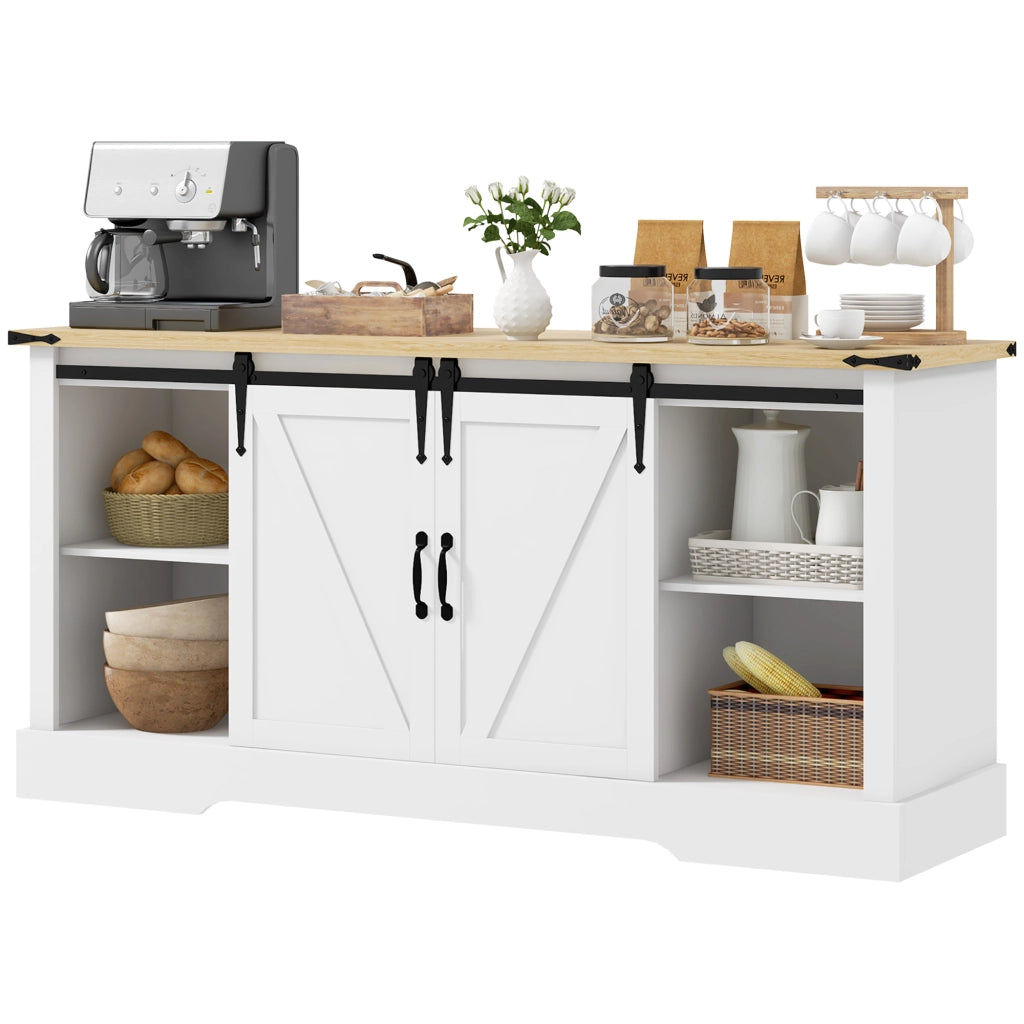 Armadio con ante scorrevoli ¨C zephmum ¨C bianco rovere 150x40x72 cm