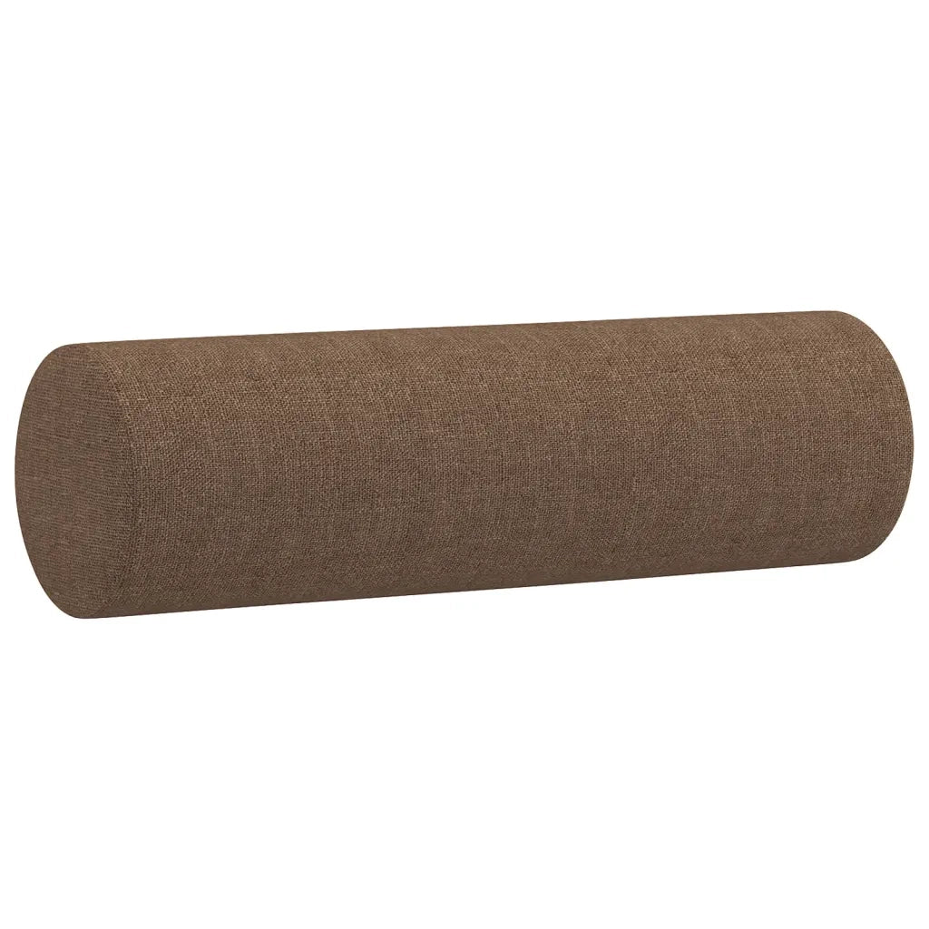 Divano a 2 Posti con Cuscini-Sofa 2 Posti con Cuscini Marrone 140 cm in Tessuto 468481