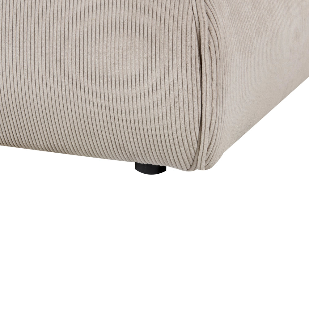 Letto matrimoniale velluto a coste tortora con base a doghe e testiera imbottita 180x200 cm stile classico camera da letto