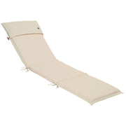 Cuscino da esterno per lettino prendisole, 196x58 cm con volant - Cuscino Da Esterno Per Lettino Prendisole, 196x58 Cm Con Volant Righe&righe (righe Bianche/verdi) Colore: Ecru