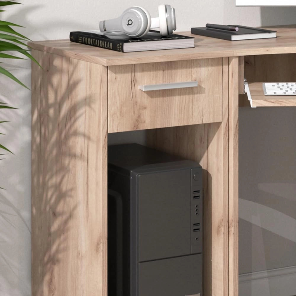 Armadio per PC Odin, Sonoma, 35.1 x 45 cm, adatto per la conservazione di PC e accessori