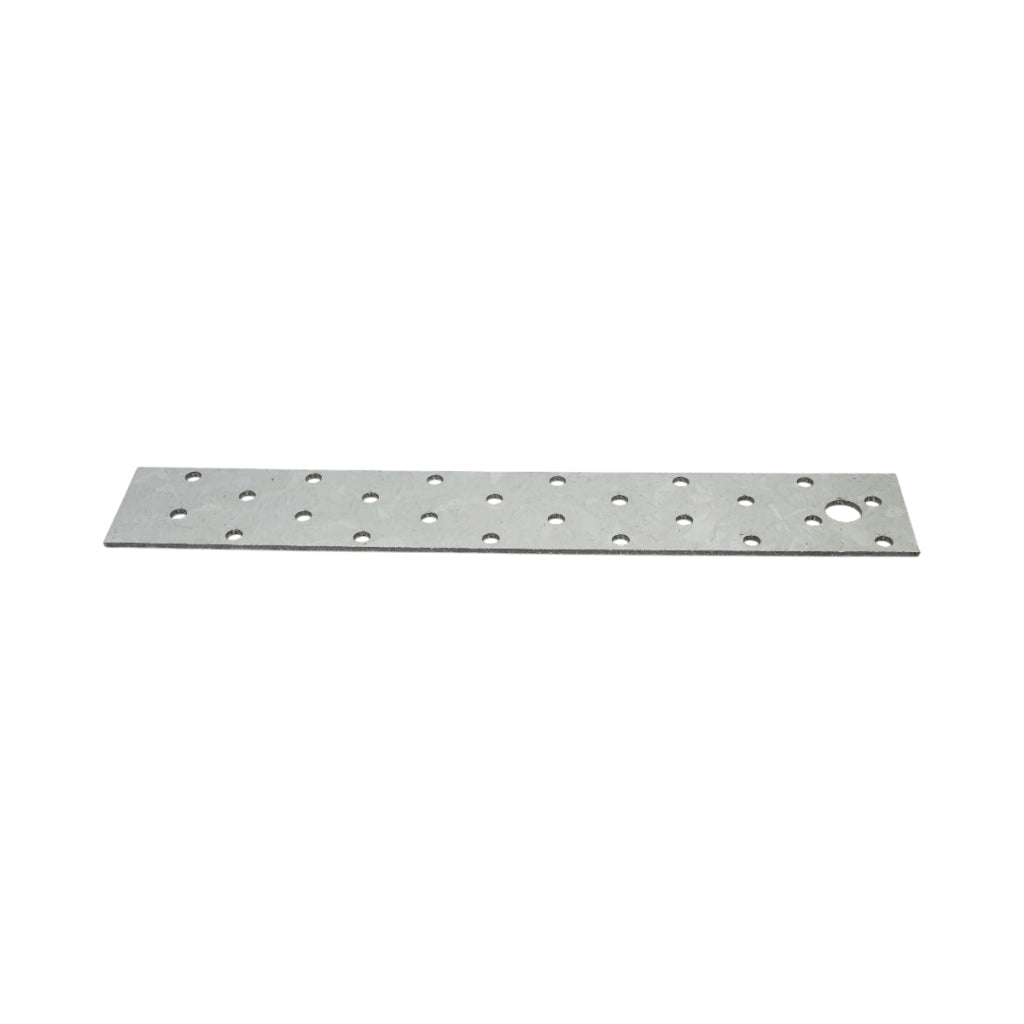 Piastra forata 40x250mm, spessore 2mm, acciaio zincato