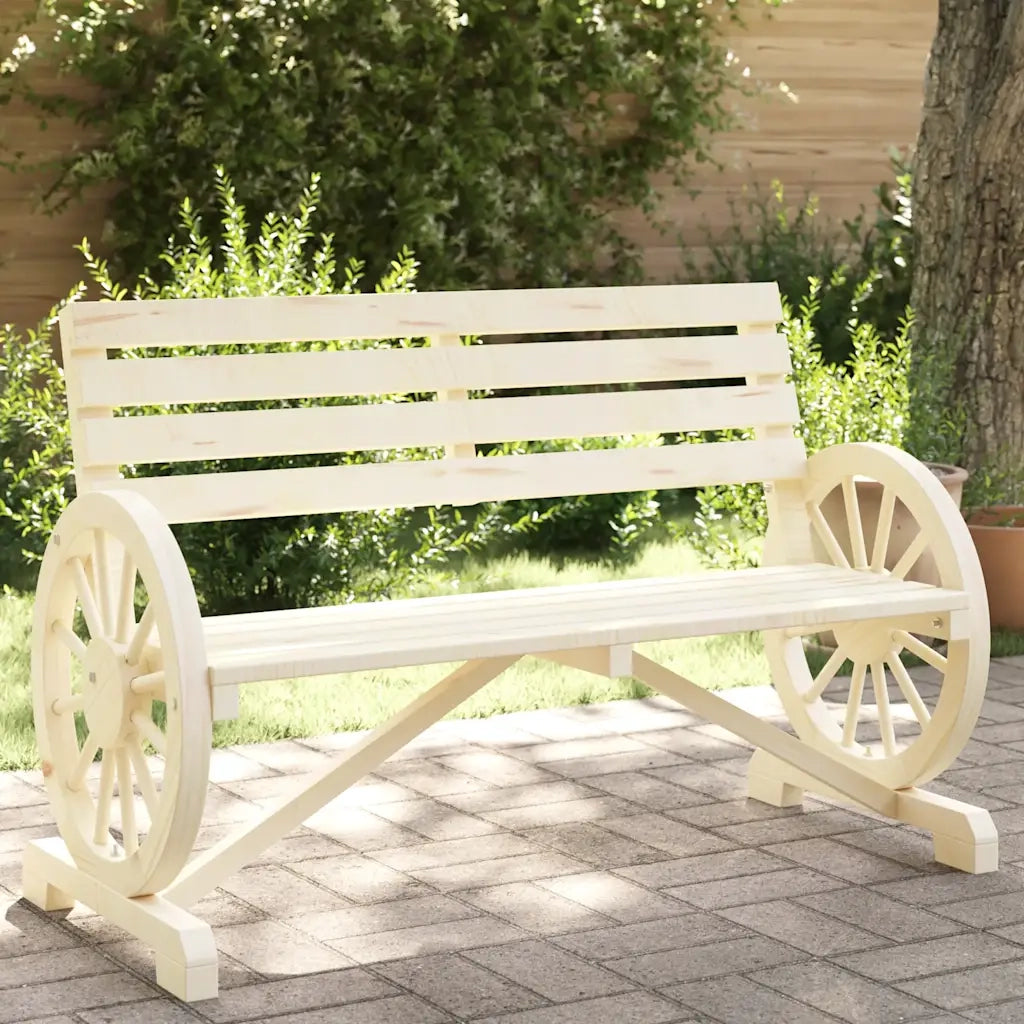 Panchina da Giardino | Panca da Giardino a 2 Posti in Legno Massello di Abete