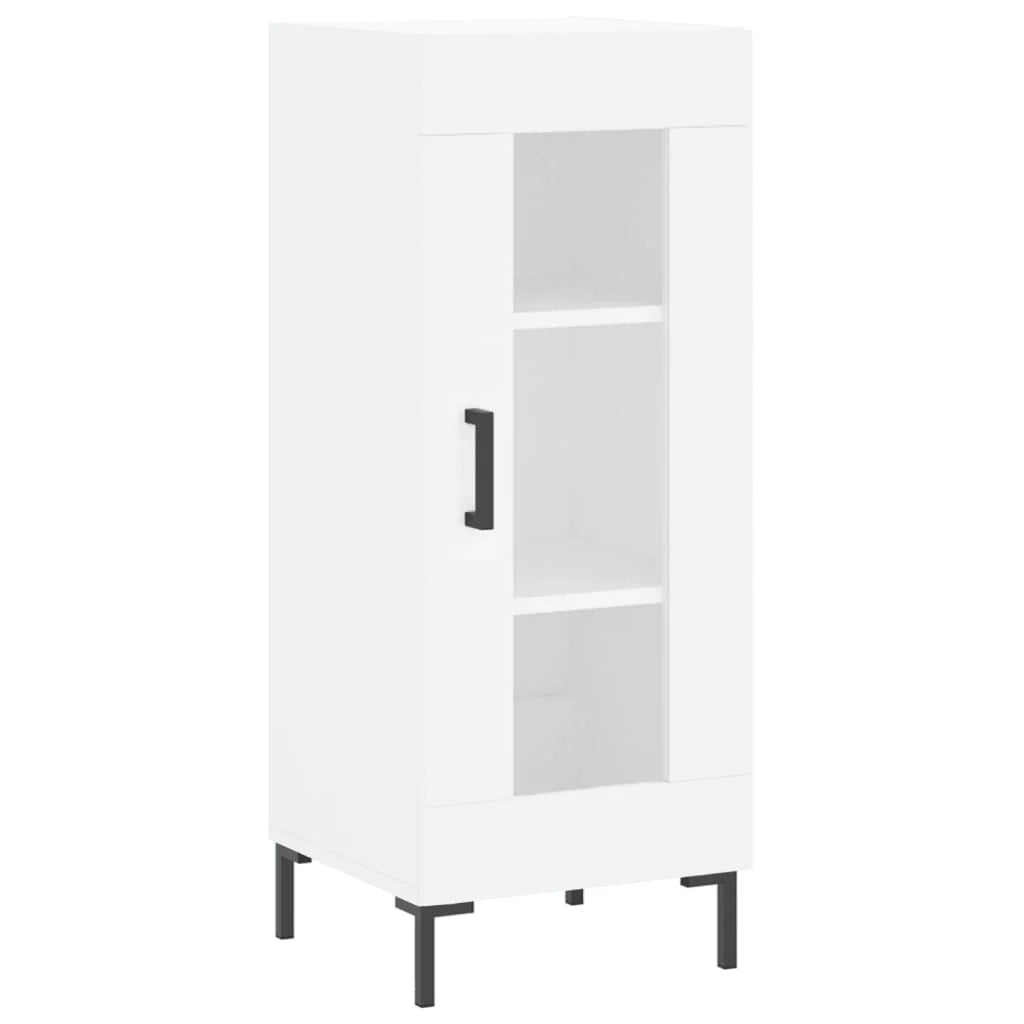 Buffet credenza cassettiera mobiletto mobile contenitore organizer per cucina soggiorno salotto 34,5 x 34 x 90 cm legno ingegnerizzato bianco 02_0030241