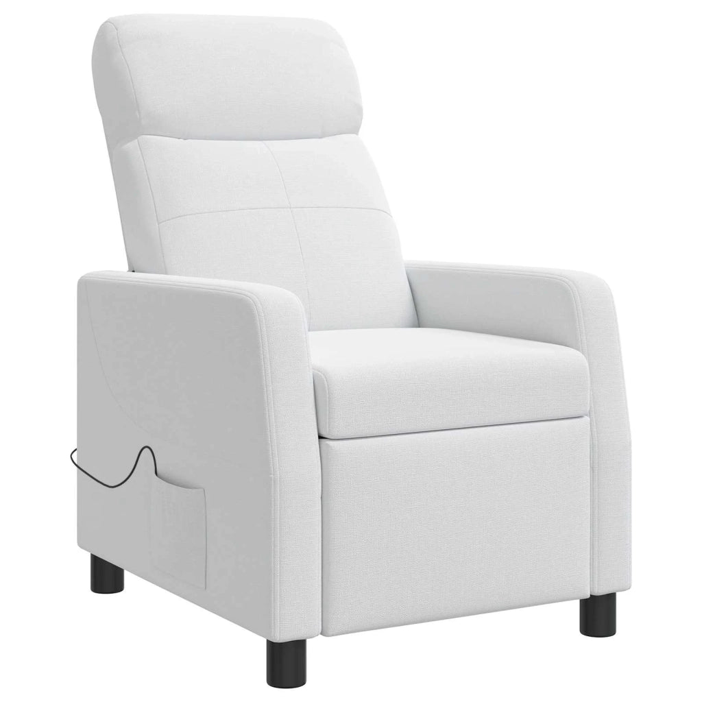 Divano Sedia-Poltrona Massaggiante Bianco Tessuto 377039