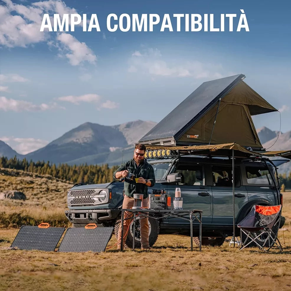 Jackery SolarSaga 80. pannello solare. IP68 impermeabile. compatibile con tutte le centrali elettriche Jackery
