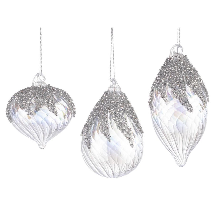 PENDAGLIO TRASPARENTE IRIDESCENTE VETRO BIZZOTTO SWING ASSORTITO PREZZO CAD UNO