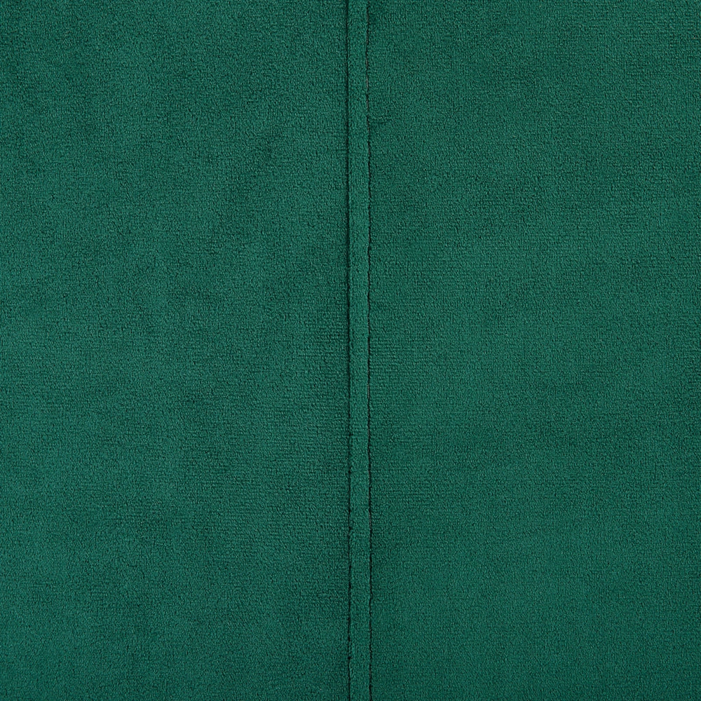 Divano ad angolo rivestito in velluto verde a forma di L con orientamento a versione sinistra