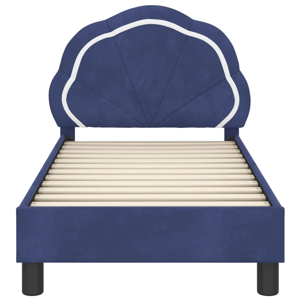 Struttura letto per bambini con testata Blu Polizia 70 x 140 cm