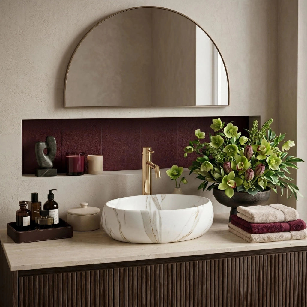 Lavabo Da Appoggio Rea Linda Lava Mat