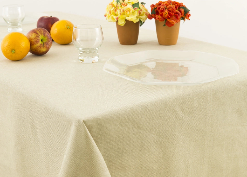 Tovaglia Miros In Tinta Unita - 140x180 - Beige