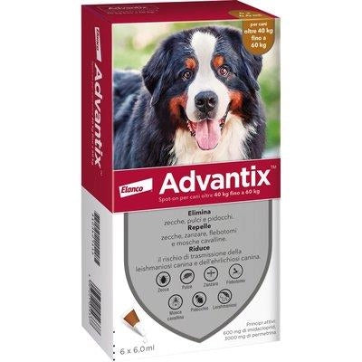 ANTIPARASSITARIO ADVANTIX CANI ELANCO - KG 40+ CF=PZ 6- 1 confezioni