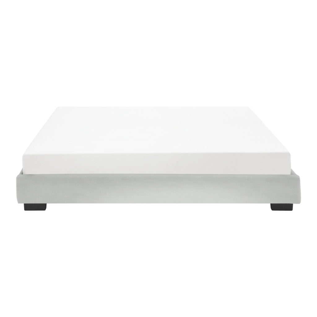Letto Francese Hamar 140 x 200 cm Rivestimento in Similpelle Bianco Corium