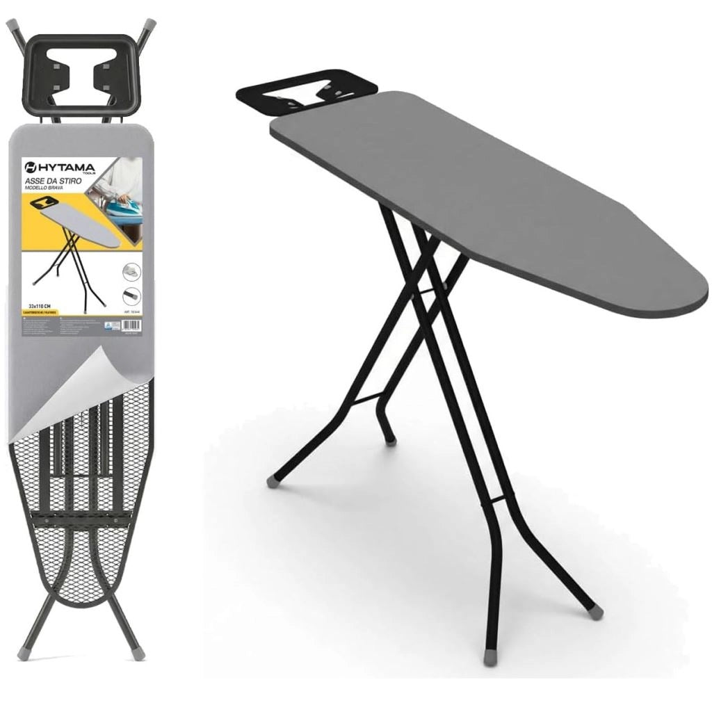 Tavolo da Stiro Asse Brava con Piano in Rete 110 x 33 cm HYTAMA