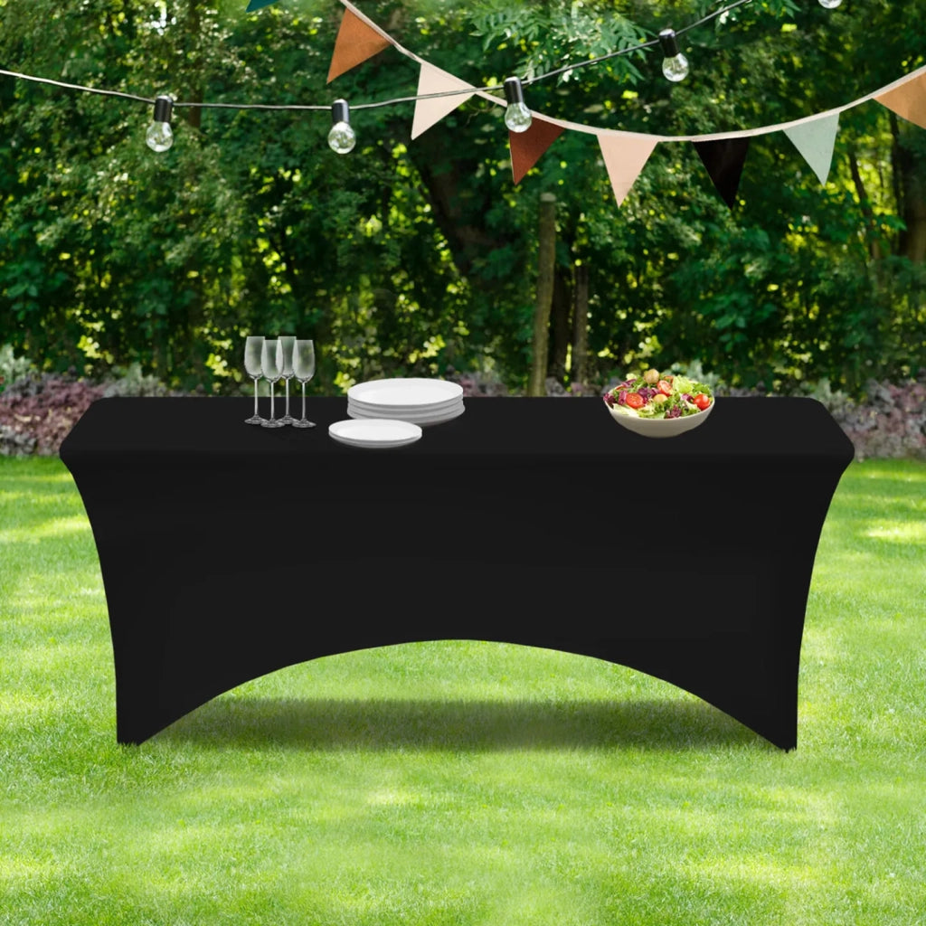 IDMarket - Copertura nero per tavolo pieghevole 180 cm