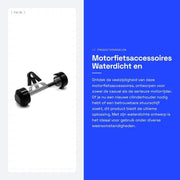 Supporto Cilindri Universale - Impermeabile - Accessori Motociclistici - Lunghezza 115 mm - Facile da Montare - Robusto e Solido - Motor Supporto