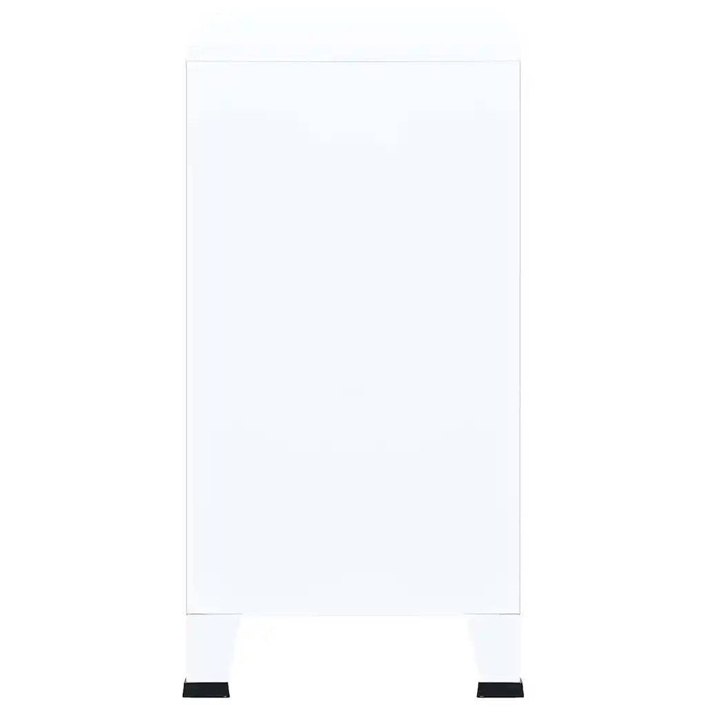 Armadio Classificatore Industriale Bianco 75x40x80 cm Acciaio 339626