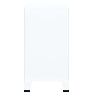 Armadio Classificatore Industriale Bianco 75x40x80 cm Acciaio 339626