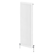 Termosifone Radiatore a 3 colonne per riscaldamento centralizzato verticale Bianco 180x47cm