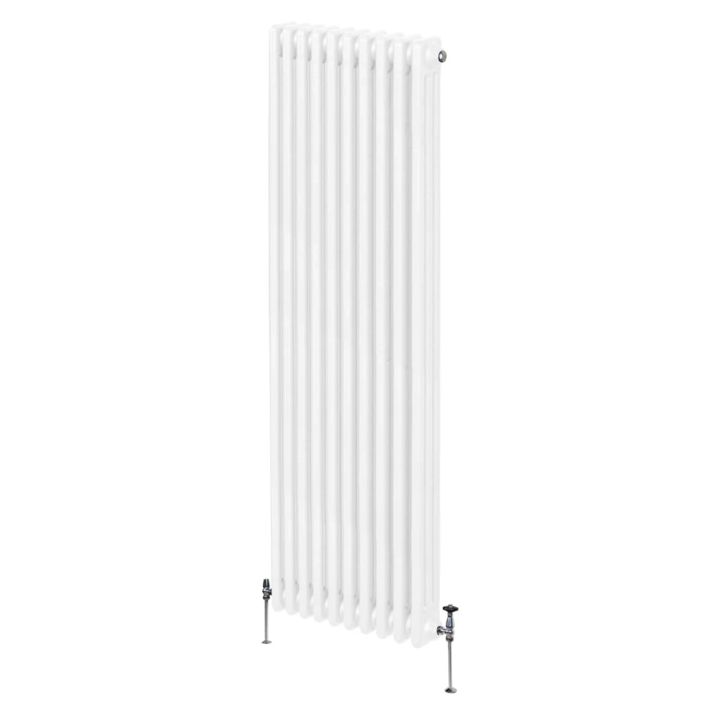 Termosifone Radiatore a 3 colonne per riscaldamento centralizzato verticale Bianco 180x47cm