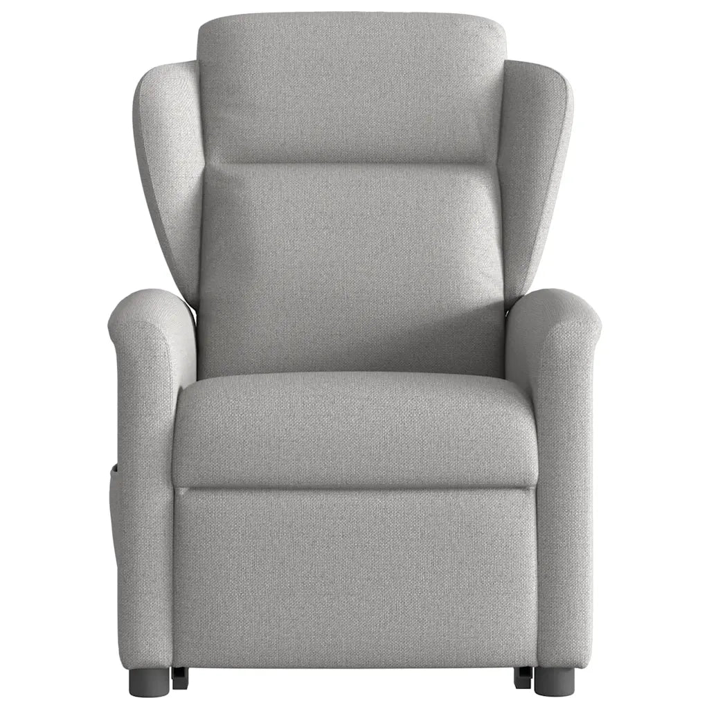 Poltrona Alzapersona Reclinabile Elettrica Grigi Nuvola Tessuto 3303163