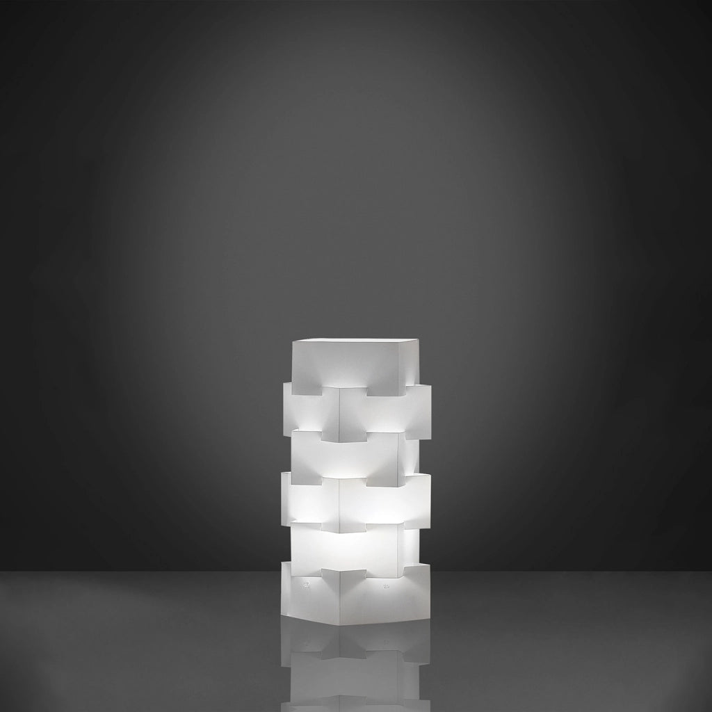 Lampada Da Scrivania-Ufficio Moderna Building Polilux ® Bianco 1 Luce E27