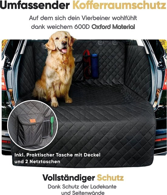 Protezione bagagliaio auto - Telaio acqua impermeabile - Materiale abrasione resistente e imbottito - Formato universale