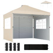 Tenda da Giardino Pieghevole 3x3m ¨C zephmum ¨C Grigio