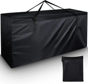 Tas di stoccaggio per cuscini da giardino - Impermeabile e resistente ai raggi UV - nero - tessuto Oxford - 122 x 40 x 55 cm