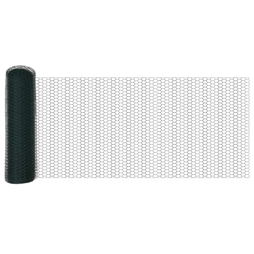 Recinzione Esagonale Verde 0,8 x 10 m PVC 42005342