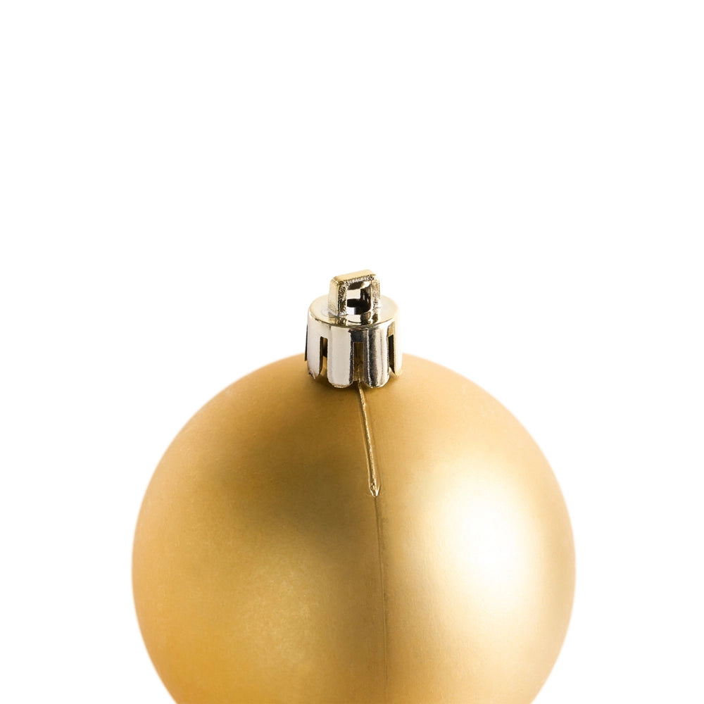Set di 60 palline di Natale in plastica Decorazioni da appendere Ornamenti natalizi Albero di Natale Stile moderno e glamour Oro