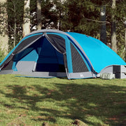 Tenda Familiare Cabina per 6 Persone-Tenda da campeggio Blu Impermeabile 542629