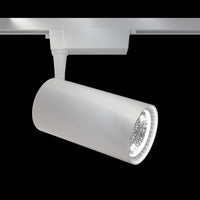 Faretto a LED per Sistema Illuminazione Binario 40W 3000K in Alluminio Vuoro  Bianco