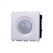 Sensore Movimento PIR Timer 2P 2M Colore BIANCO Compatibile Con Vimar Plana