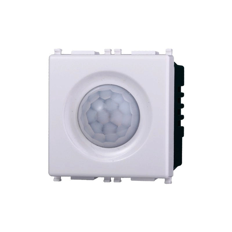 Sensore Movimento PIR Timer 2P 2M Colore BIANCO Compatibile Con Vimar Plana