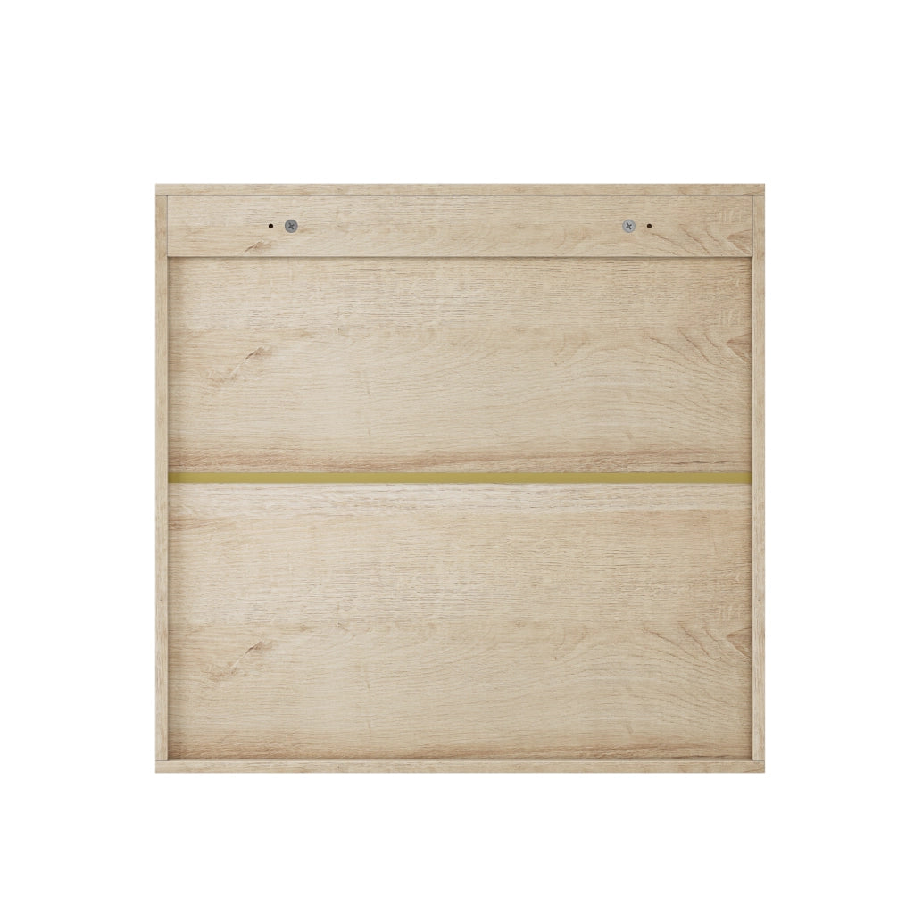 Mobile pensile da bagno a due ante in MDF effetto rovere