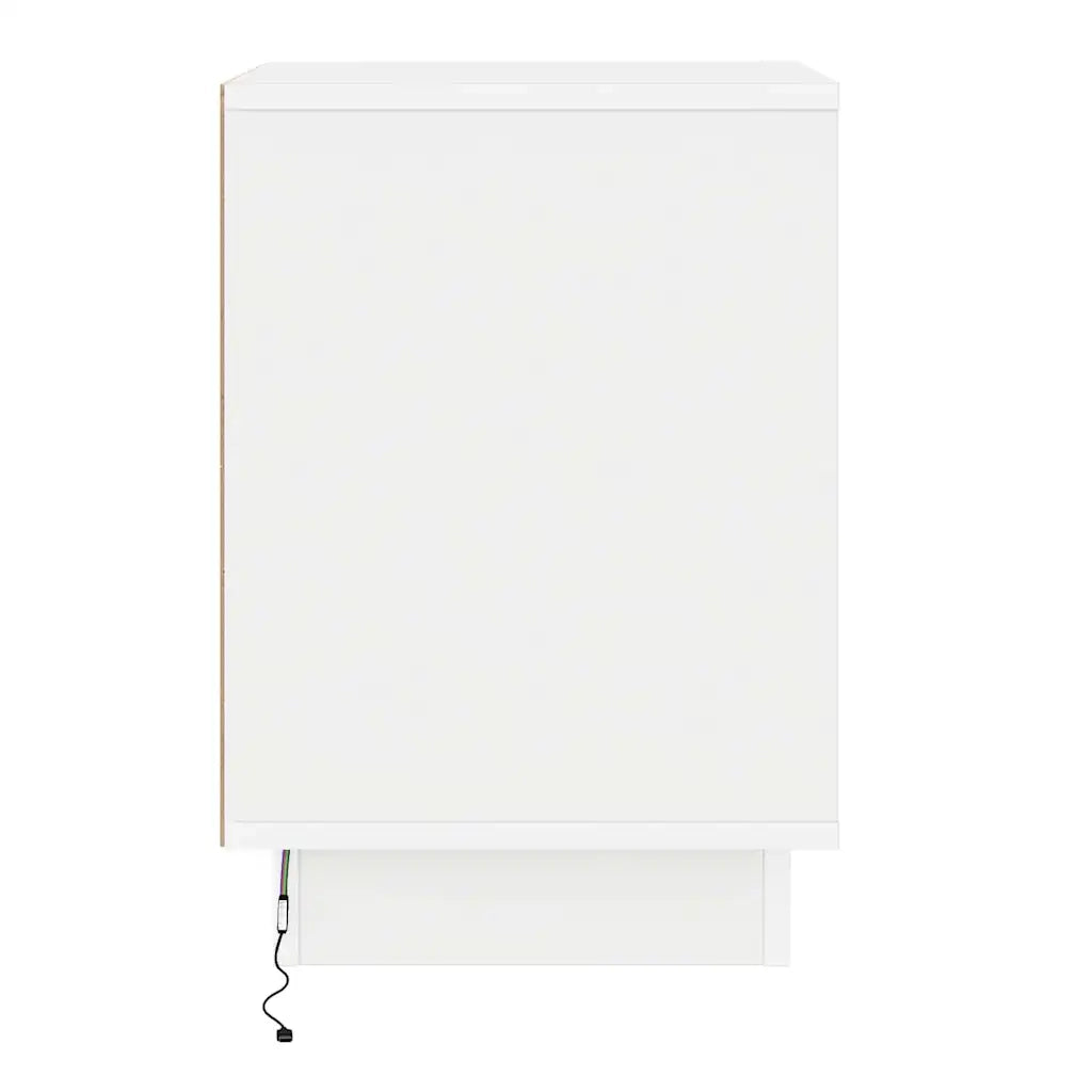 Comodino | Armadio da Notte | Mobiletto da notte Bianco 39 x 34,5 x 50 cm Legno multistrato