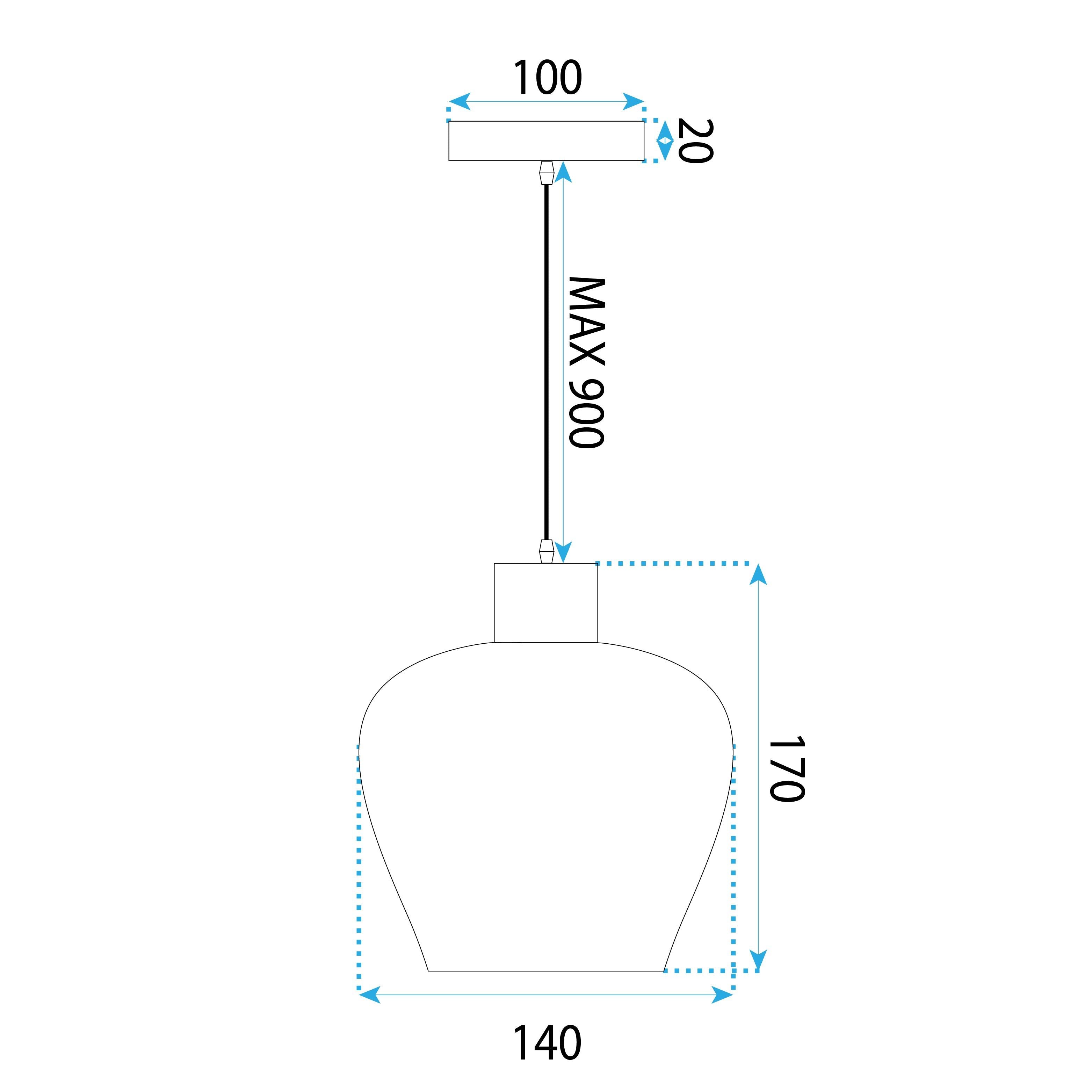 Lampada Boho APP1591-1CP