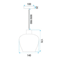Lampada Boho APP1591-1CP