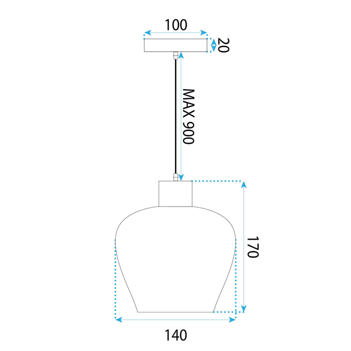 Lampada Boho APP1591-1CP